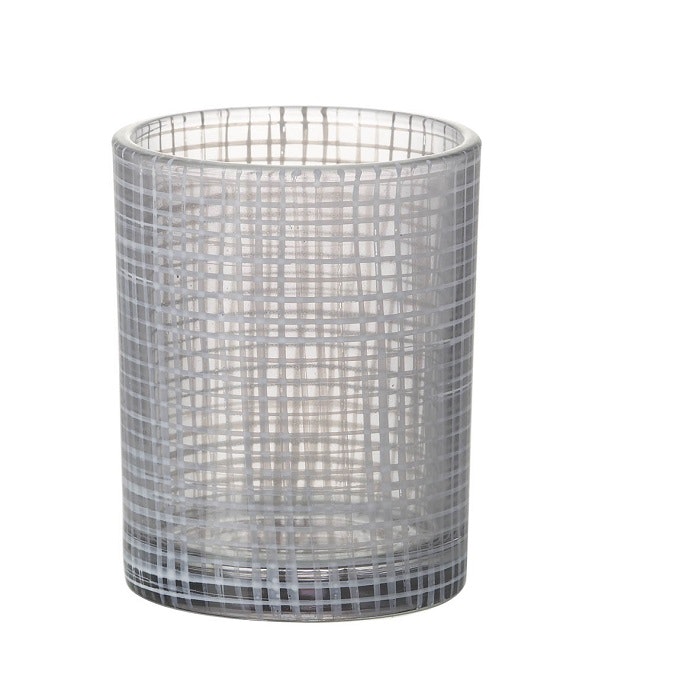 Grey Etch Tealight Holder by