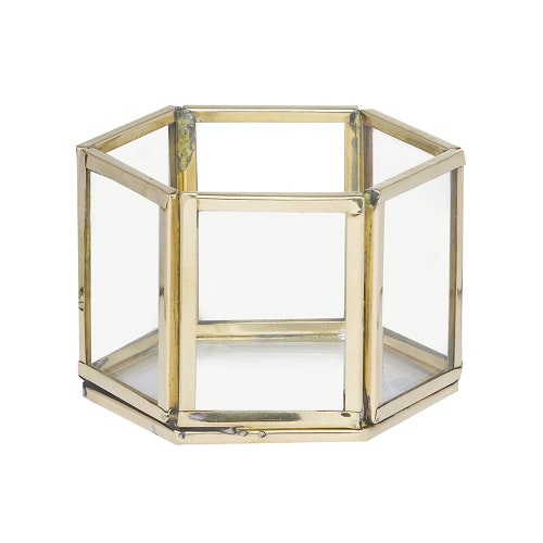Cecily Hexagon Tealight Holder : Small by
