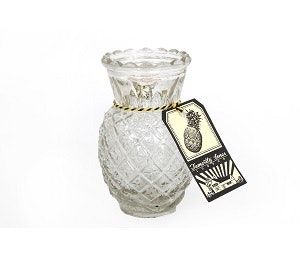 Glass Pineapple Bud Vase by
