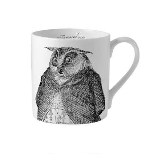 Fine Bone China Owl Metamorphosis Mug by