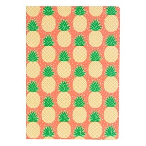A5 Tropical Summer Pineapple Notebook by