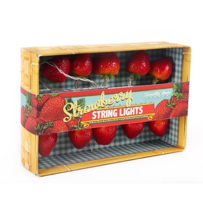 Summer Strawberry String Lights by Temerity Jones