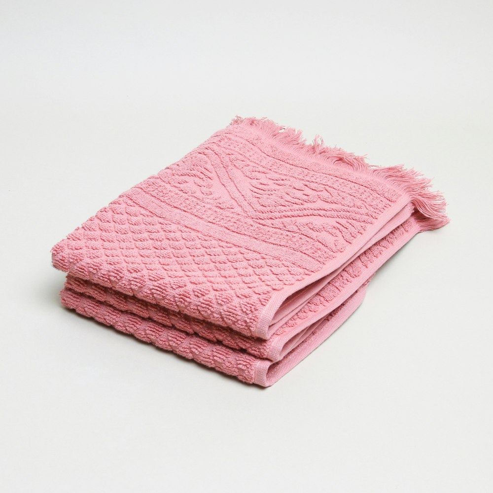 Zoe Hand Towel Blush Soft Rose by Vivaraise