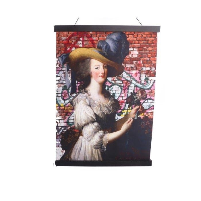 Boho Marie Antoinette With Hat Wall Art by Temerity Jones