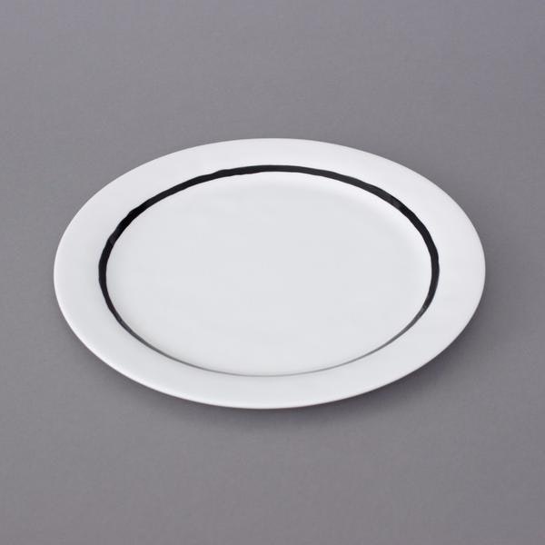 Large Stripe Porcelain Plate by Kajsa Cramer