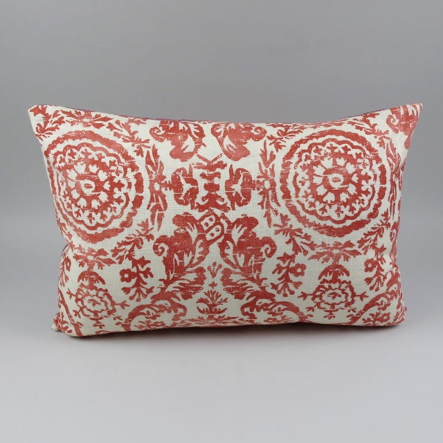 Printed Linen Rectangular Cushion by Black Bough