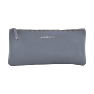 Blue Grey Leather Pencil Case by House Doctor