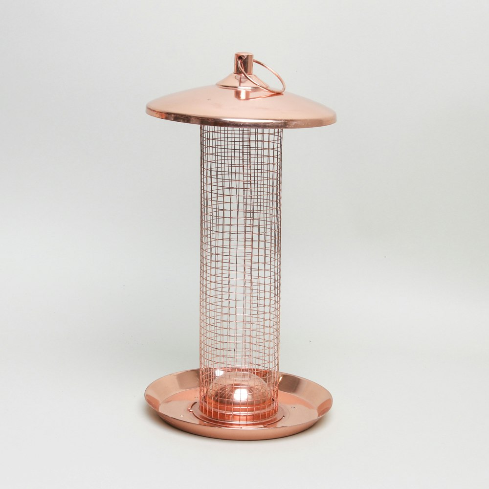 Copper Plated Bird Feeder by