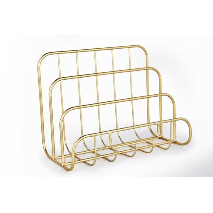Brass Boho Style Letter Rack by Temerity Jones