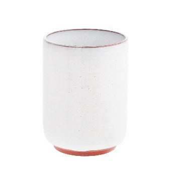 White Ceramic Pot / Cup / Vase by Madam Stoltz