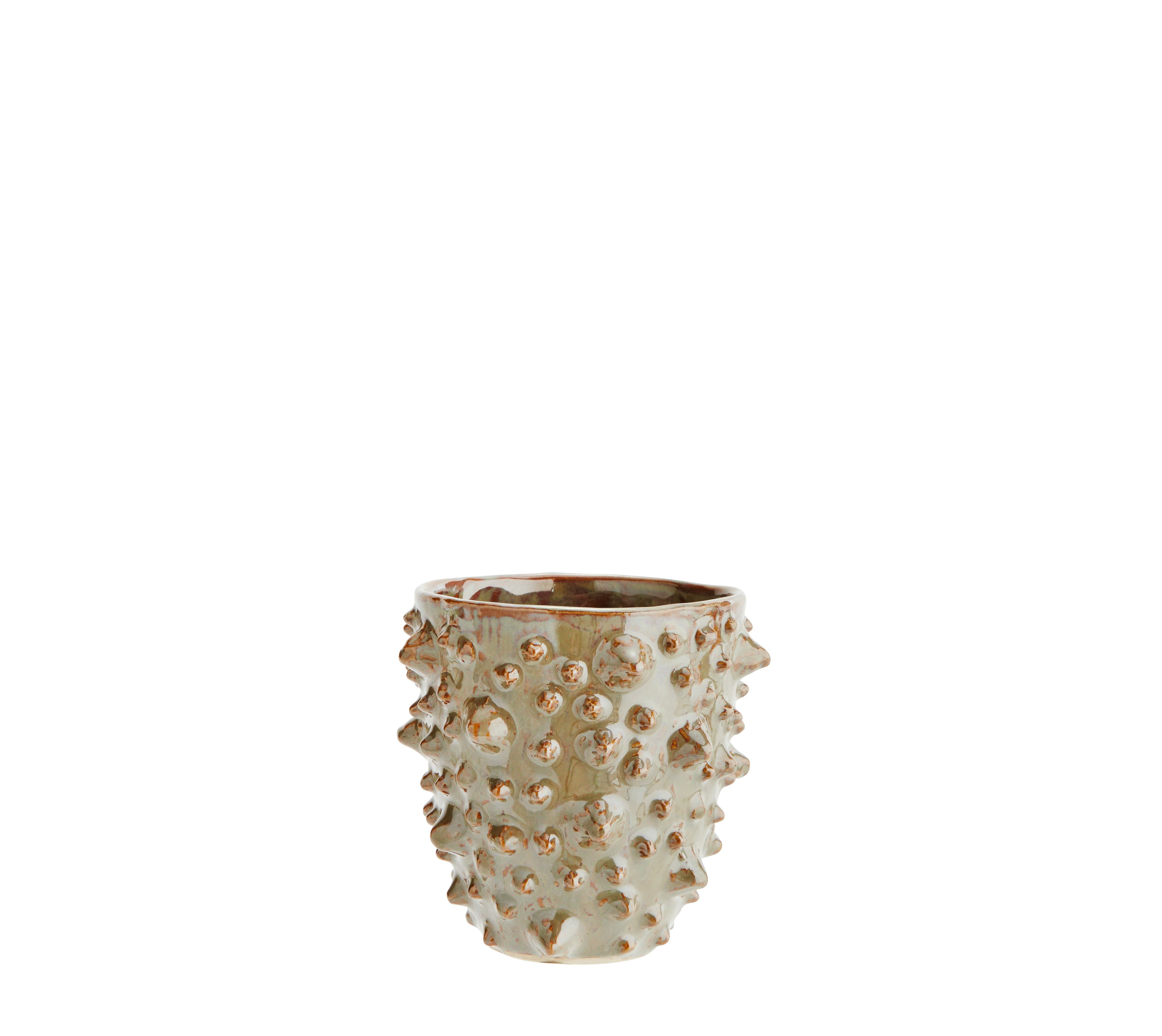 Small Spiky Ceramic Flowerpot by Madam Stoltz