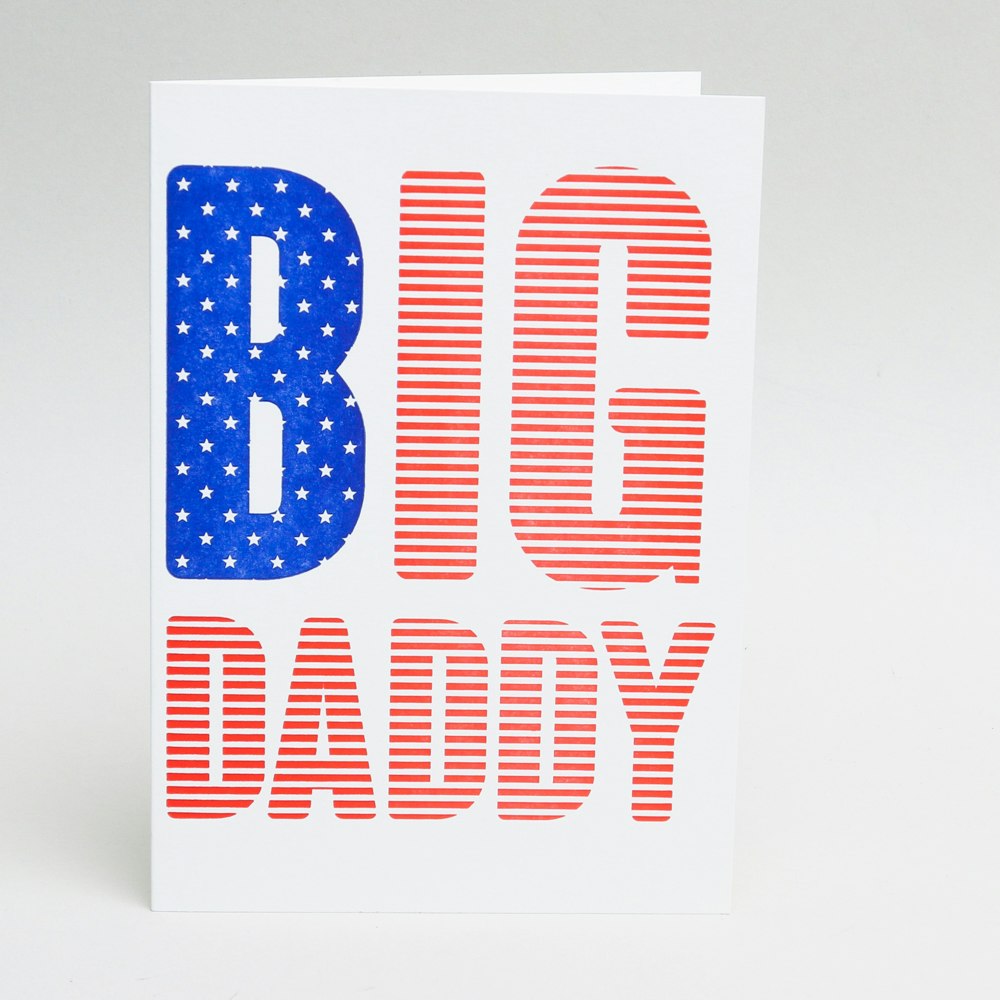 Fathers Day Card Big Daddy by