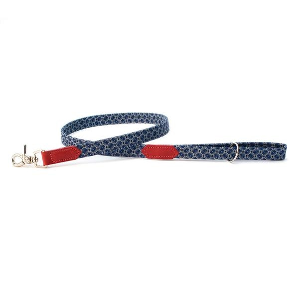 Shweshswe Navy Circles Classic Lead by Hiro + Wolf