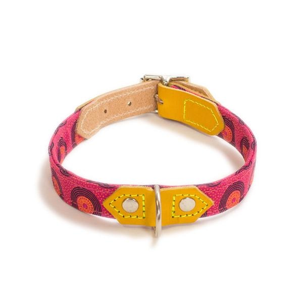 Saturn Shweshwe Dog Collar by Hiro + Wolf