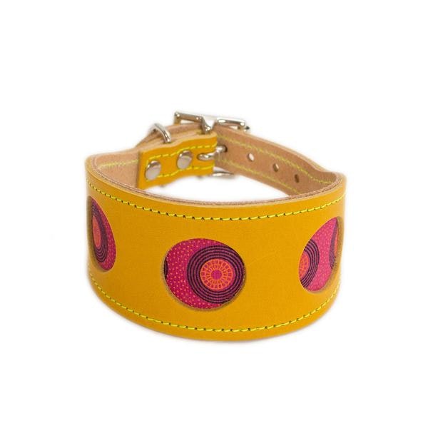 Saturn Shweshwe Hound Collar by Hiro + Wolf