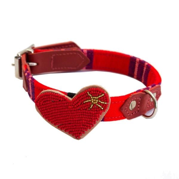 Beaded Heart Collar Accessory by Hiro + Wolf