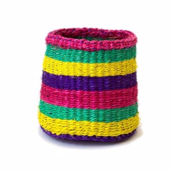 XXS Rainbow Woven Basket by From Afar