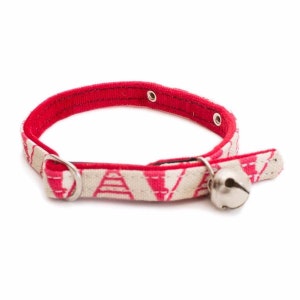 Geo Pink Cat Collar by Hiro + Wolf