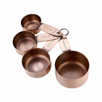 Lawson Vintage Copper Set Of 4 Measuring Cups by Ladelle