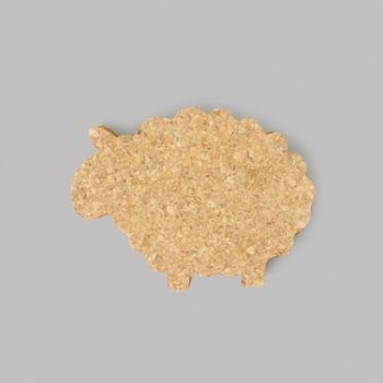 Set Of 4 Cork Sheep Coasters by T&G