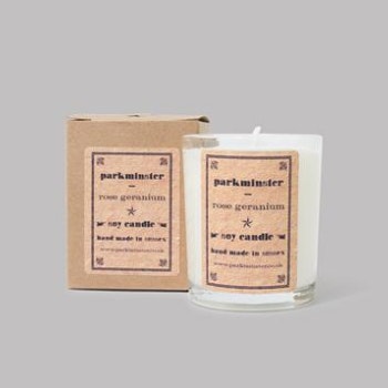 Rose Geranium Votive Soy Candle by Parkminster