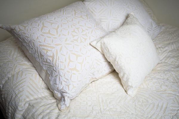 White Cut Work Quilt by Artisans & Adventurers