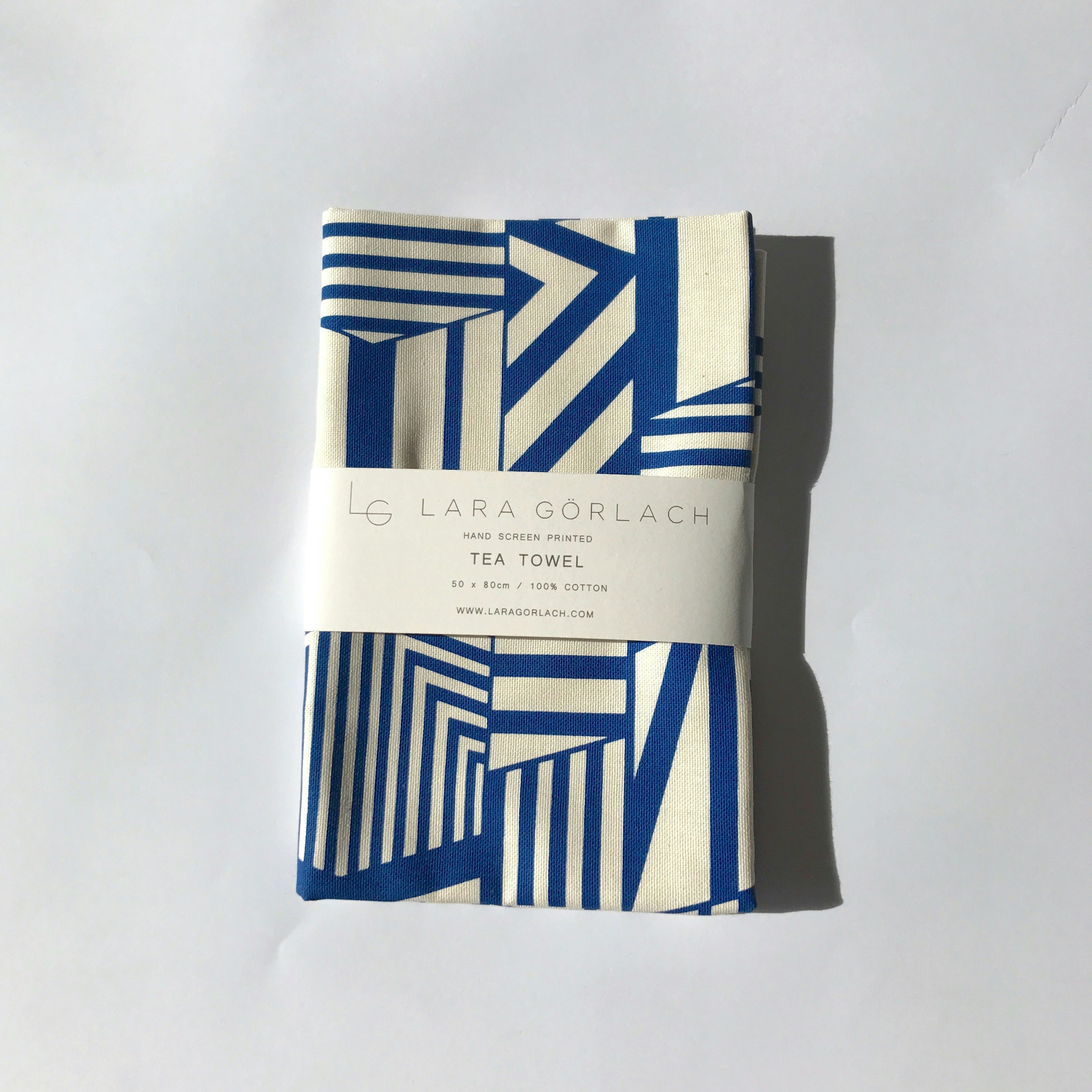 Screenprinted Cotton Tea Towel by Lara Gorlach