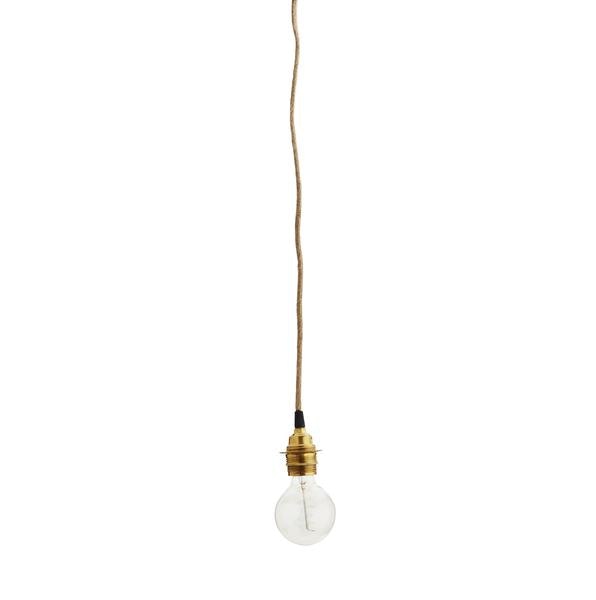 Fabric Flex Brass Bulb Holder by Madam Stoltz