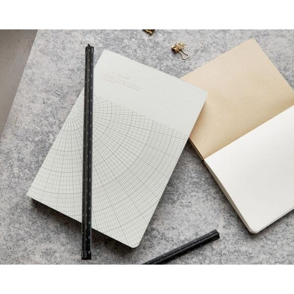 Black Aluminium Safety Ruler by Monograph