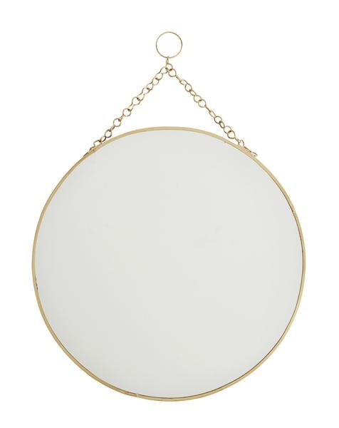 Hanging Round Brass Mirror by Madam Stoltz