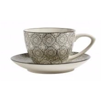 Blossom Fluff Tea Cup & Saucer by Nordal