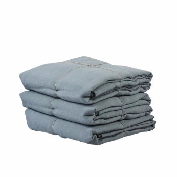 Dusty Blue Duvet Cover Linen by CollardManson