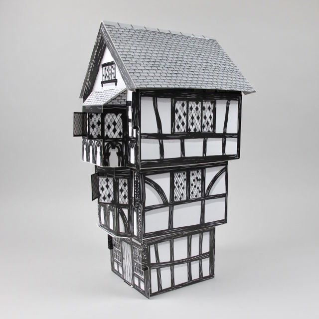Architectural Cardboard Model - Tudor House by Frost & Kin