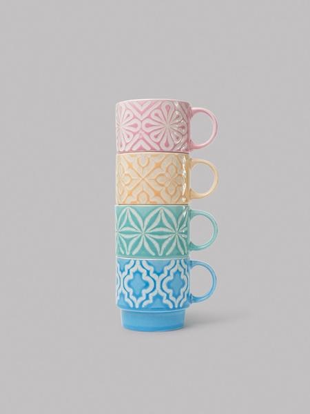 Layla Coffee Cup Set Of 4 by Sass & Belle