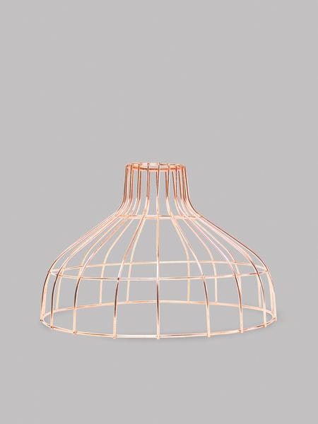 Copper Parasol Lamp Shade by Temerity Jones
