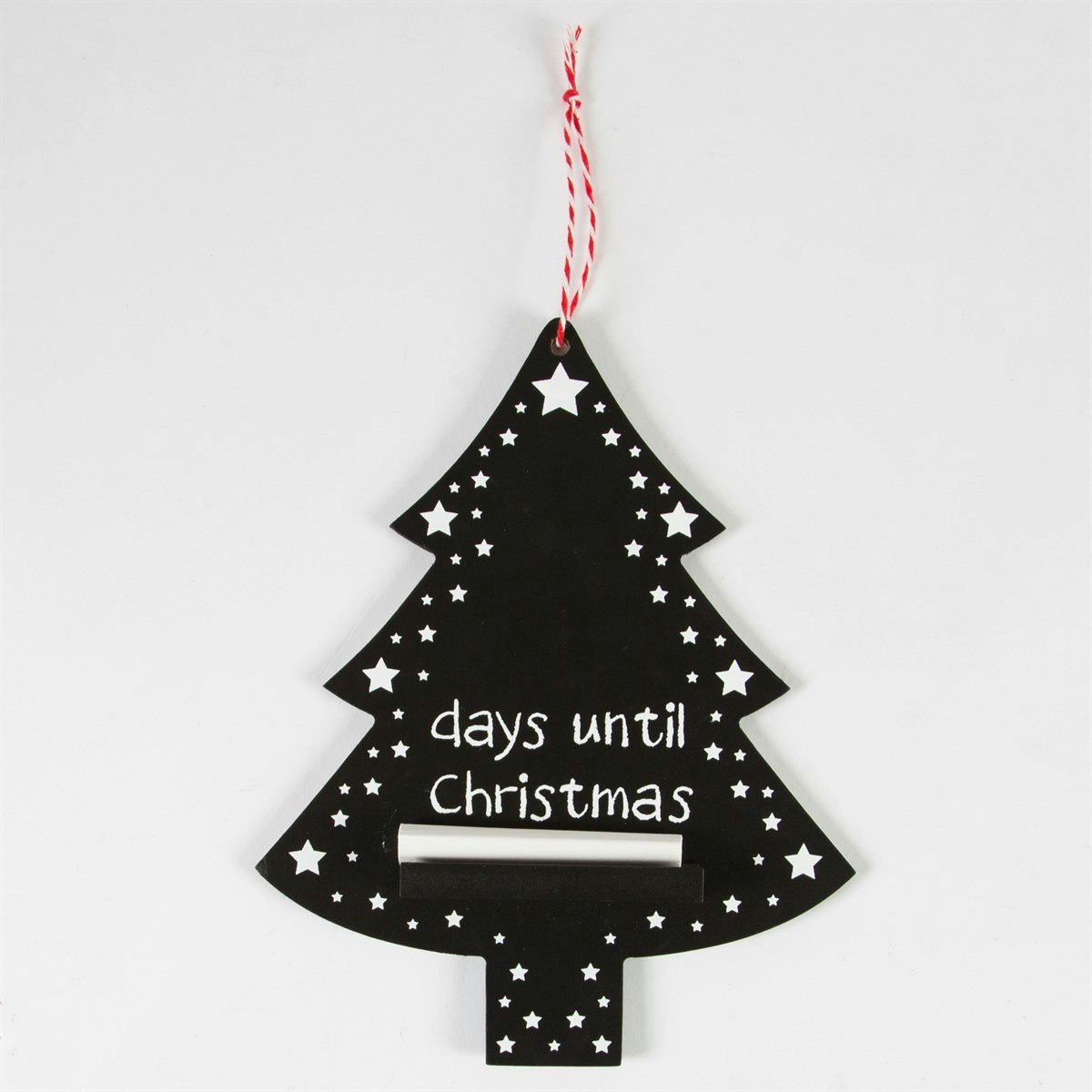 Hanging Snowy Christmas Tree Advent Chalkboard by Sass & Belle