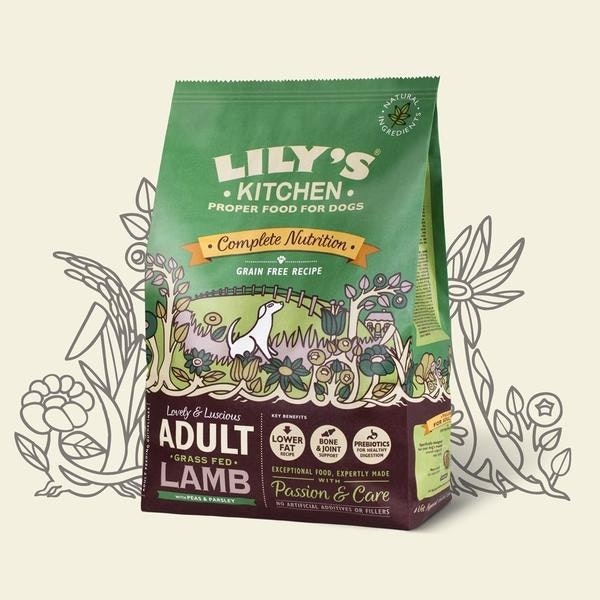 Lamb Peas Parsley Grain Free Dry Dog Food by Lily's Kitchen