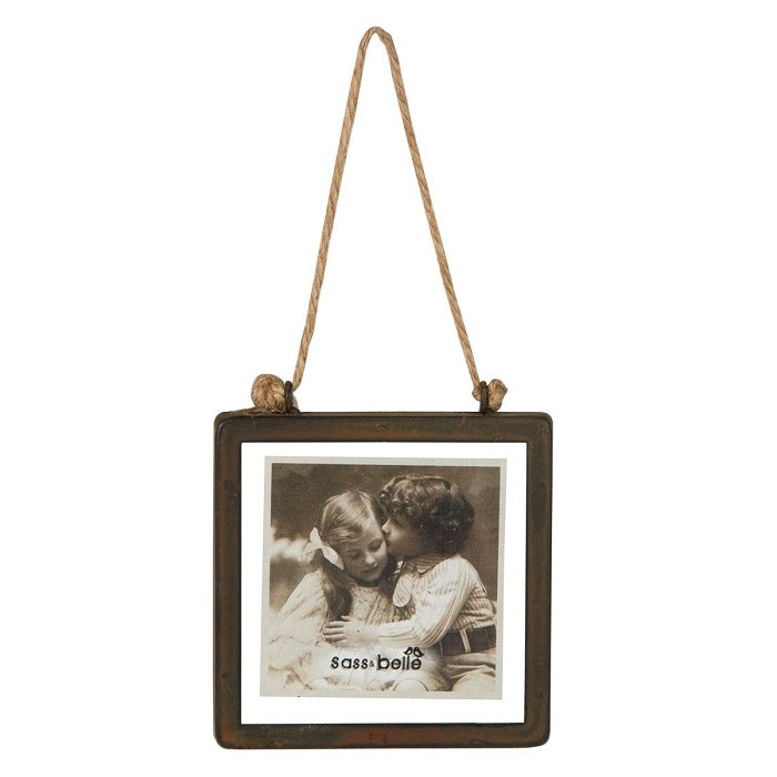 Industrial Finish Square Hanging Photo Frame by Sass & Belle