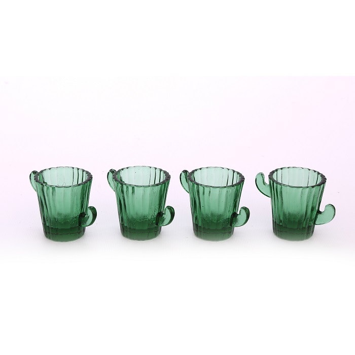 Set of 4 Cactus Shot Glasses by Temerity Jones
