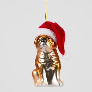 Christmas Dog Tree Decoration by Sass & Belle