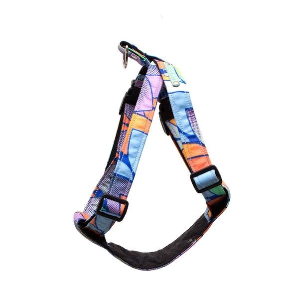 Blue Feathers Dog Harness by Hiro + Wolf