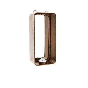 Wall T Light With Mirror Antique Brass by CollardManson