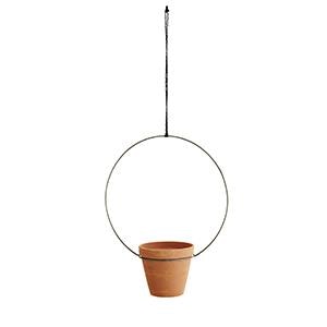 Circular Hanging Terracotta Pot Planter by Madam Stoltz