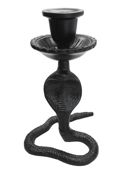 Black Snake Candlestick Holder by CollardManson