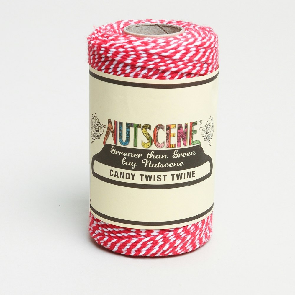 Candy Twist Red White Twine by Nutscene