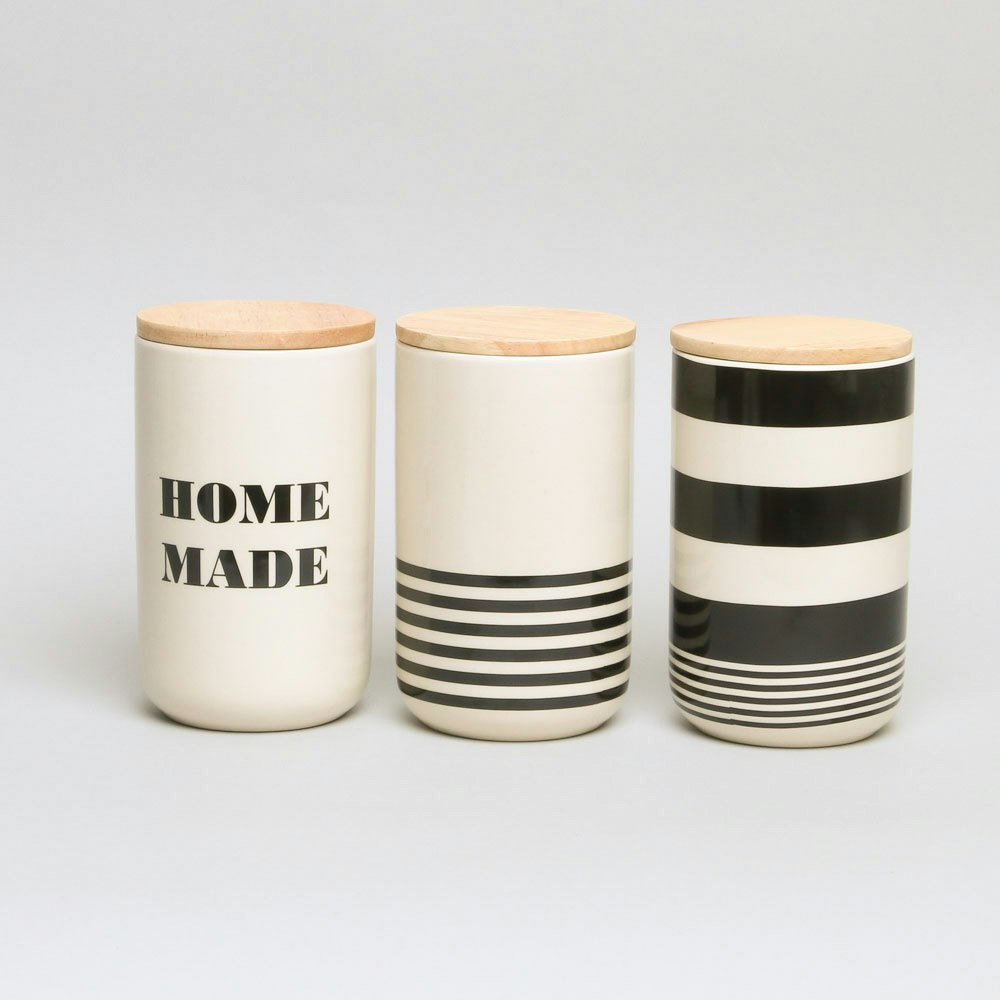 Monochrome Storage Jars by