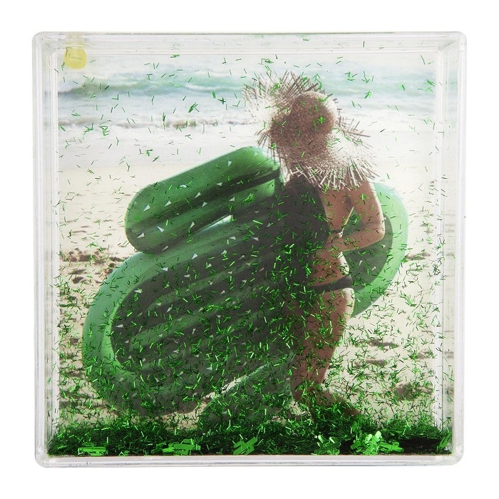 Cactus Glitter Square Picture Frame by Sunnylife