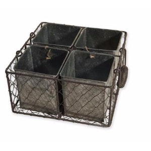Metal Pot Planter by CollardManson