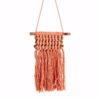 Mini Dusky Pink Wall Hanging by Madam Stoltz