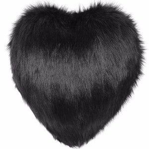 Ebony Boudoir Faux Fur Cushion by Helen Moore